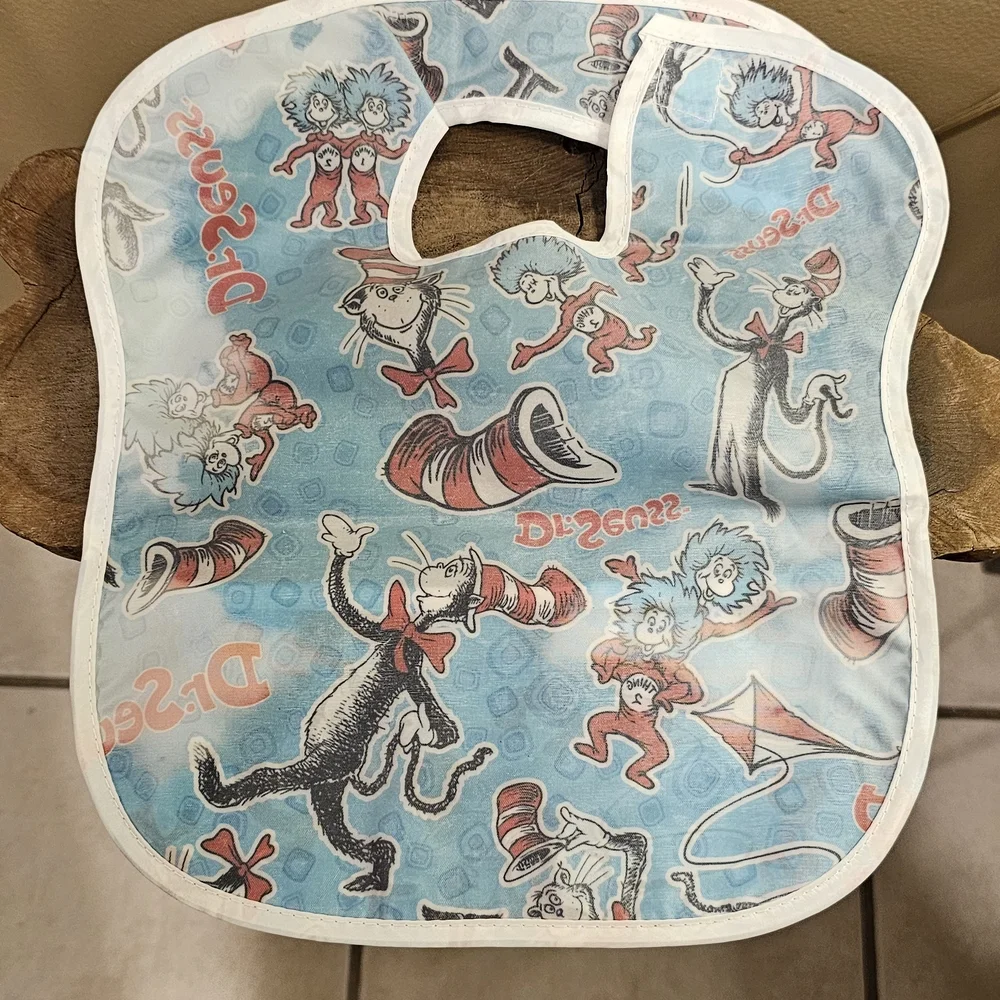Bumpkins-Dr. Seuss Baby Bib Set - Green and Blue